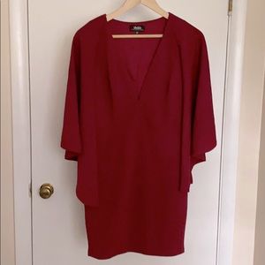 Lulus Wine cap sleeve mini body-con dress